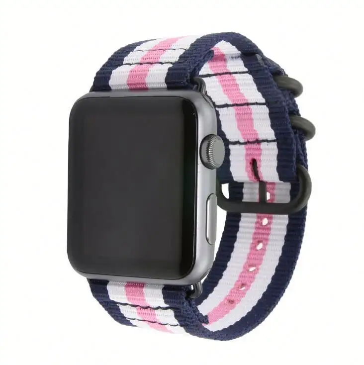for Apple Watch Fashion all-match nylon soft canvas watch strap