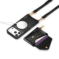 Portefeuille portable de luxe en cuir pleine fleur, étui pour téléphone portable avec porte-cartes magnétique détachable pour iPhone