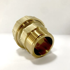 Green <strong>Copper</strong> <strong>Pipe</strong> Brass Compression Fittings 25mm X 3/4" Compression Fitting for PE <strong>Pipes</strong> - Product Image 3