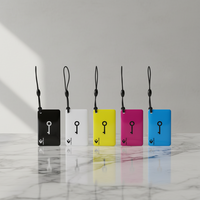 Mini-étiquette étanche personnalisée avec logo, 860-960/13.56MHz 1K S50/70 NFC RFID, porte-clés en époxy PVC avec code QR, contrôle d'accès, clé de porte pour hôtel
