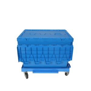 Bán buôn triển lãm Crate Chất lượng cao Stackable Tote tập tin lưu trữ nhựa di chuyển hộp lưu trữ với khóa nắp Tote Crate - Product Image 3