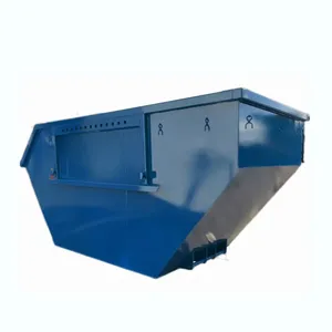 Custom-sized hot-dip galvanized front-loading bins and rear-loading bins for waste hauler dump trucks