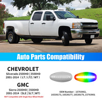 Großhandel Auto-Zubehör Beleuchtung für Chevrolet Silverado LED Vordere/Hintere Dual Fender RGB Seitenmarkierungsleuchte