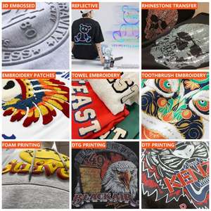 Sudaderas con capucha impresas personalizadas unisex de poliéster/algodón de cuello redondo de alta calidad para la temporada de otoño - Product Image 5