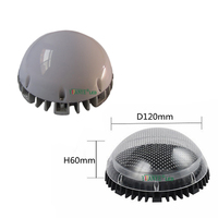Éclairage de façade à profil en aluminium avec points lumineux LED RGBW 3W 6W 18W blanc chaud, pour hôtels, parcs à thème, IP65, corps de lampe en PC