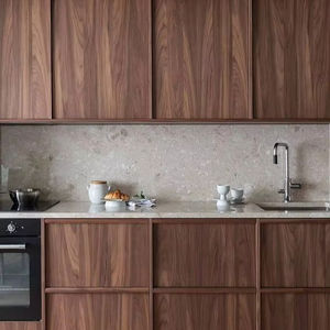 Modern Oppenning <b>Kitchen</b> Cabinets Wooden Cupboard with Accessories <b>Kitchen</b> <b>Island</b> and <b>Chairs</b> Furniture Set - Product Image 3