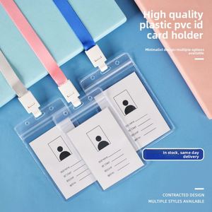 X527 Clear Soft Pvc Card <b>Holder</b> Id Name Tags <b>Badge</b> <b>Holder</b> Vertical or Horizontal - Product Image 2