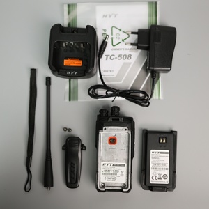 Radio Bidireccional Analógica Hytera HYT TC-508 VHF UHF 5W 1650mAh 14h de Duración de Batería, Kit de Venta al Por Mayor - Product Image 3