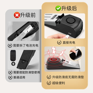 ตัวกันประตูพร้อมสัญญาณกันขโมย 150 เดซิเบล แบบพกพา สำหรับผู้หญิง เดินทาง ใช้ในโรงแรม - Product Image 4