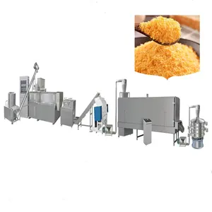 Bread Crumb Grinder Extruder Making Machine Brad Crumbs Coating Production Line For Sale