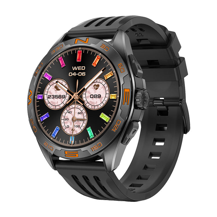 Noir + bracelet en silicone