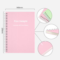 Cahiers spirales 100 pages et ensemble stylo pour l'école, fournitures scolaires, journal, cahier spirale personnalisé avec logo sur mesure