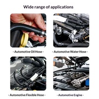 MEDSEN Kit de 17 pinces universelles métriques pour colliers de serrage de tuyaux, outil de réparation et de démontage de conduites de carburant automobiles avec déclencheur réglable