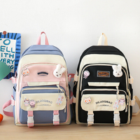 2025 Fábrica al por mayor Lona de gran capacidad Linda mochila escolar para estudiantes Primaria para niños adolescentes