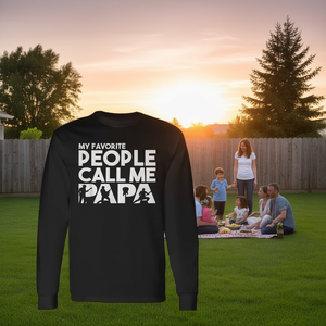 T-shirt a maniche lunghe per chitarrista principale Papa Father - Product Image 3