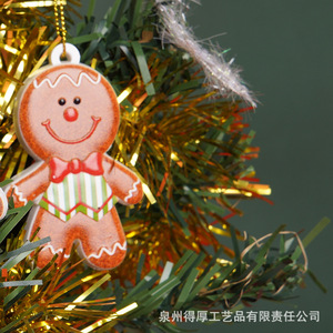 <b>Gingerbread</b> <b>Man</b> Christmas Tree Ornament Resin Hanging <b>Decoration</b> Holiday Gift - Product Image 2