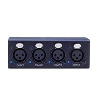 Contrôleur ART-NET ARTNET DMX512 4 ports MINI portable, indice de protection IP33, AC 85-265V, en alliage d'aluminium, compatible avec les matrices lumineuses LED, prend en charge le variateur de lumière DJ