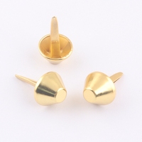 Vente en gros de pieds de sac en métal doré de 12 mm pour accessoires de canapé en cuir
