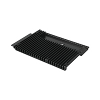 Boîtier d'amplificateur de haut-parleur en aluminium usiné CNC, anodisé et sablé pour équipement audio domestique