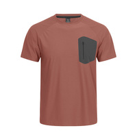 Kaos Olahraga Profesional Bahan Nylon Ringan untuk Olahraga Luar Ruangan Kaos Pria Berkualitas Tinggi Lengan Pendek untuk Golf Tenis
