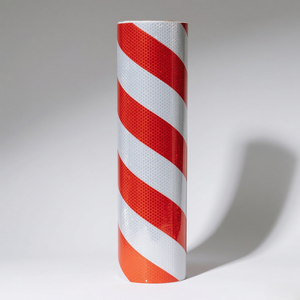 Prix de gros Ruban d'avertissement de danger Ruban de sécurité réfléchissant rouge et blanc pour panneau de signalisation routière d'avertissement - Product Image 1