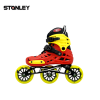 Vente en gros de patins à roulettes STANLEY Mini Tank Urban Skate pour jeunes et juniors, rouge et bleu, avec des roues rigides ABEC-9 85A, cadre en aluminium