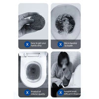 Tablette nettoyante OEM de gros pour toilettes, bloc de jante, cube à bulles bleues, 50g, forte et personnalisée