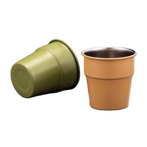Gobelet empilable en acier inoxydable 8 oz avec logo personnalisé, réutilisable, pour événements et cadeaux promotionnels - Product Image 5