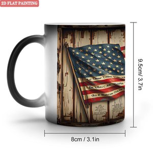 Taza Mágica Negra Esmerilada de 11 oz, Taza de Cerámica Sensible al Calor que Cambia de Color, Regalo para Maestros de Escuela - Product Image 1