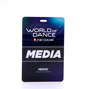 Tarjeta de nombre de tamaño puede ser personalizado PVC material de la tarjeta de nombre de doble cara de impresión a todo color - Product Image 1