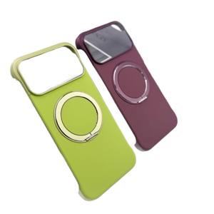 Para 17 Pro Max magnético giratorio 360 grados cero detección plegable diseño de negocios funda de teléfono móvil con agarre de teléfono - Product Image 5