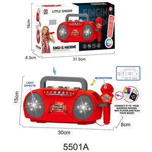 Micrófono <span class=keywords><strong>de</strong></span> Juguete para Niños, Instrumento Musical, Máquina <span class=keywords><strong>de</strong></span> Cantar, Conexión con Figuras <span class=keywords><strong>de</strong></span> Acción Musicales - Product Image 4