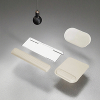 Support de clavier d'ordinateur rectangulaire en mousse à mémoire de forme MOSISO avec repose-poignets et tapis de souris 17,12x2,76 pouces, ergonomique et massant, facile à utiliser