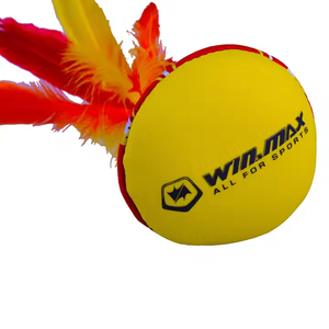 Offre Spéciale jouets de plage personnalisés <span class=keywords><strong>Indiaca</strong></span> multicolore néoprène Peteca main volant plume brésilien Peteca volant - Product Image 6