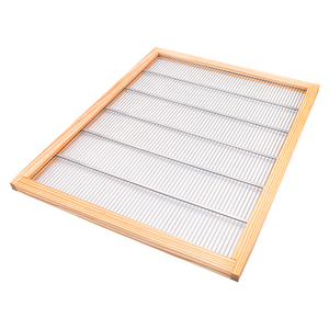 GREENVIVE Herramienta Apícola de Acero Inoxidable para Colmenas, Excluidor de Reinas con Borde de Madera, Modelo QE006-S - Product Image 3