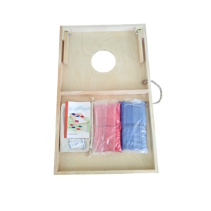 Juego Cornhole de tableros de madera personalizados con bolsas de frijoles para fiestas traseras Tamaño de regulación para deportes y entretenimiento - Product Image 2