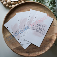 Planificateur personnalisé avec impression graphique, tableau de bord A5 A6 A7 B5 B6, couverture d'insertion en carton blanc pour classeurs à anneaux à reliure à disques