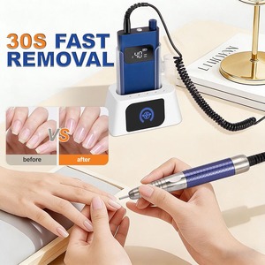 Nouvelle arrivée, perceuse à ongles portable de luxe, haute puissance, sans balais, 40 000 tr/min, charge magnétique, polisseuse à ongles pour salon de manucure - Product Image 3