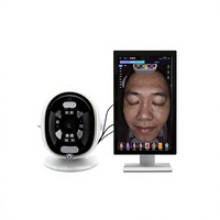 Alat Analisis Kulit Wajah Berbasis AI Offline 10 Spektrum Cahaya RGB UV PL untuk Penggunaan Komersial Analisis Pelembap Desain Lipat
