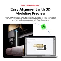 Accessoire rotatif xTool RA3 pour graveur laser F1 Ultra, système de mandrin 4-en-1 pour cylindres, sphères, anneaux et objets irréguliers