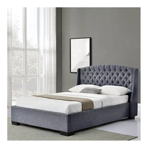 Luxury California Hotel Twin King Queen Size bottoni moderni su testiera in velluto struttura del <span class=keywords><strong>letto</strong></span> imbottita - Product Image 2