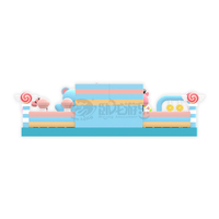 Vente en gros usine Château gonflable 10x10m Thème Pays des Bonbons Écologique Marque WOLONG en PVC durable pour location de fêtes d'enfants