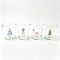 Gobelet en verre 3D avec figurine intérieure, résistant à la chaleur, transparent, simple paroi, nouveauté pour café, maison, restaurant - Vente en gros