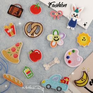 Parche bordado DIY, accesorios originales de dibujos animados de comida coreana, parche de tela con etiqueta bordada - Product Image 1