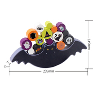 Jouet en bois pour Halloween, jeu d'équilibre de chauve-souris, jouets en bois pour la maternelle