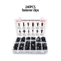 Kit d'assortiment de 240 attaches universelles en plastique pour voiture, clips de fixation en PP, nylon, POM de haute qualité pour pare-chocs, ailes et portières de voiture