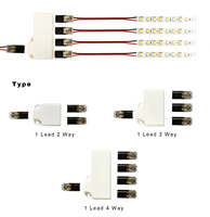 Boîtier de Jonction pour Câble de Bande LED 22-20AWG avec Connecteur, pour Système d'Éclairage Audio Auto Moto