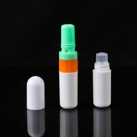 Échantillon gratuit 2 en 1 bâton d'inhalateur nasal tire-lait nasal tube d'emballage en plastique PP couleur personnalisée canule nasale à double usage