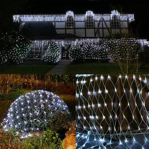 Guirlande lumineuse LED en filet pour extérieur, décoration de Noël, mariage, fête, patio, Navidad - Product Image 4