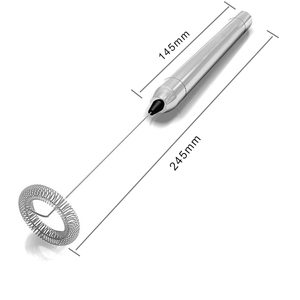 เครื่องตีฟองนมไฟฟ้าสแตนเลสคุณภาพสูงแบบมือถือ เครื่องผสมกาแฟไฟฟ้า - Product Image 3